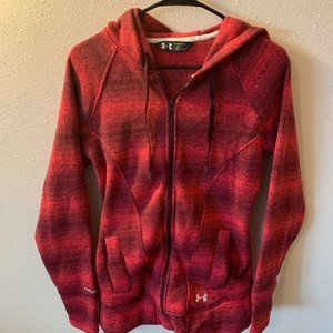 UNDER ARMOUR Pink Knit Storm Cold Gear Full Hoodie